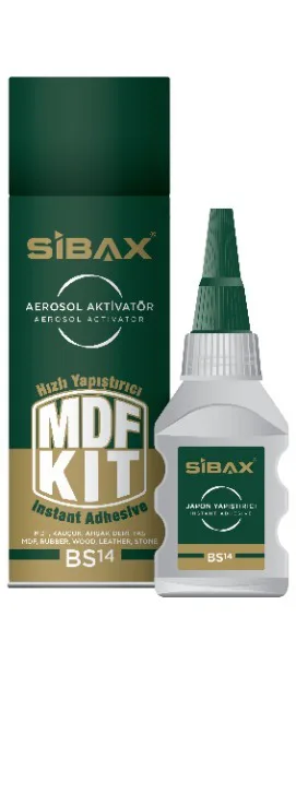 SİBAX BS14 MDF HIZLI YAPIŞTIRICI 400 ML + 100 GR