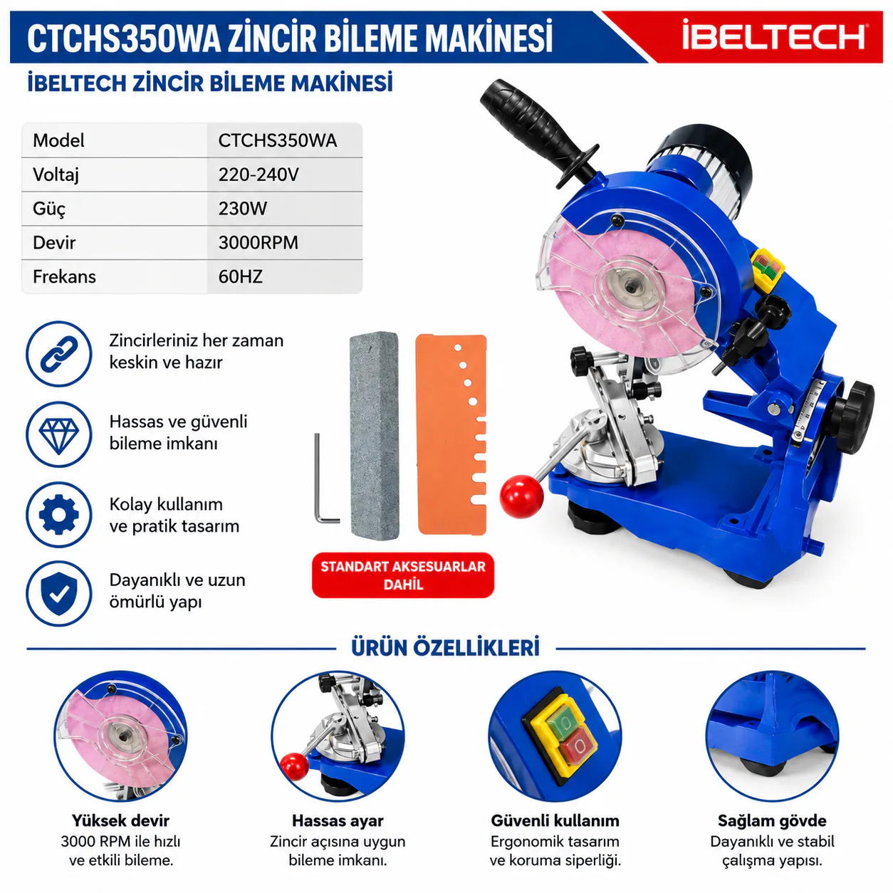 İBELTECH PROFOSYENEL ZİNCİR BİLEME MAKİNA