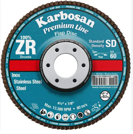 KARBOSAN KONİK FLAP DİSK ZIMPARA 60 KUM*115 MM (10)