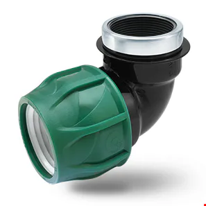 Poelsan 8322 Kablin Dirsek Dişi Yeşil 25 x ¾
