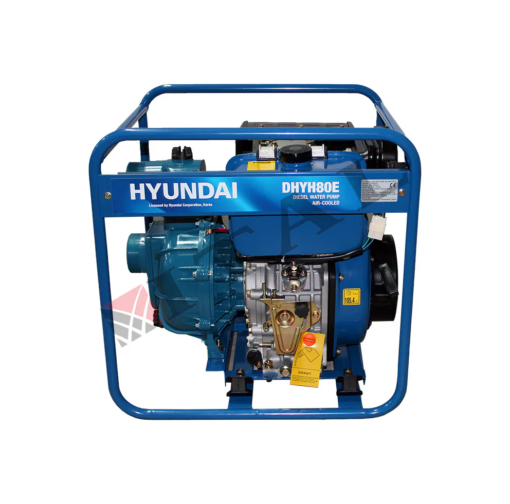 HYUNDAİ YÜKSEK BASINÇLI DİZEL SU MOTORU 3' İPLİ-MARŞLI