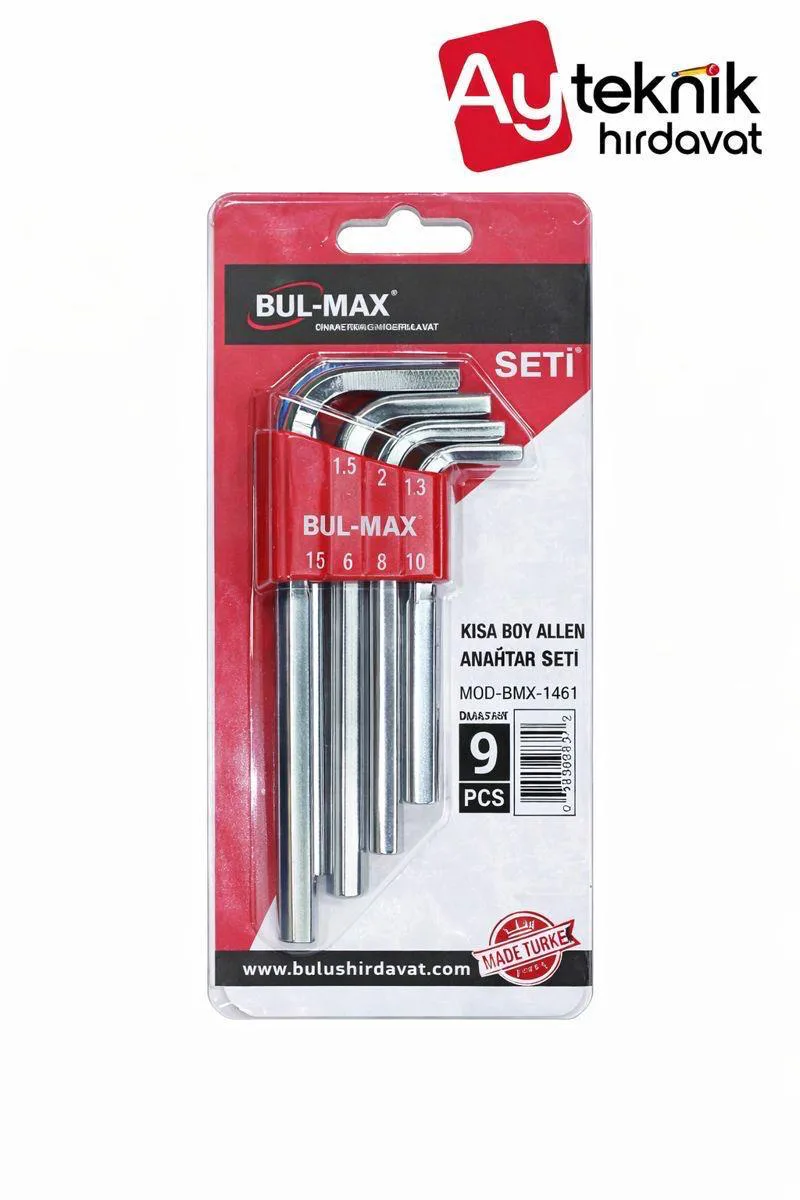 **BULMAX 9 PCS ORTA (ALLEN) ALYAN SET
