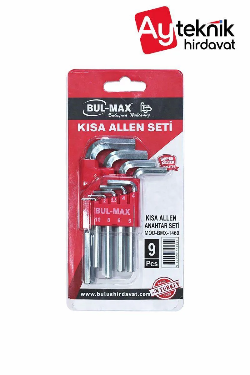 **BULMAX 9 PCS KISA (ALLEN) ALYAN SET