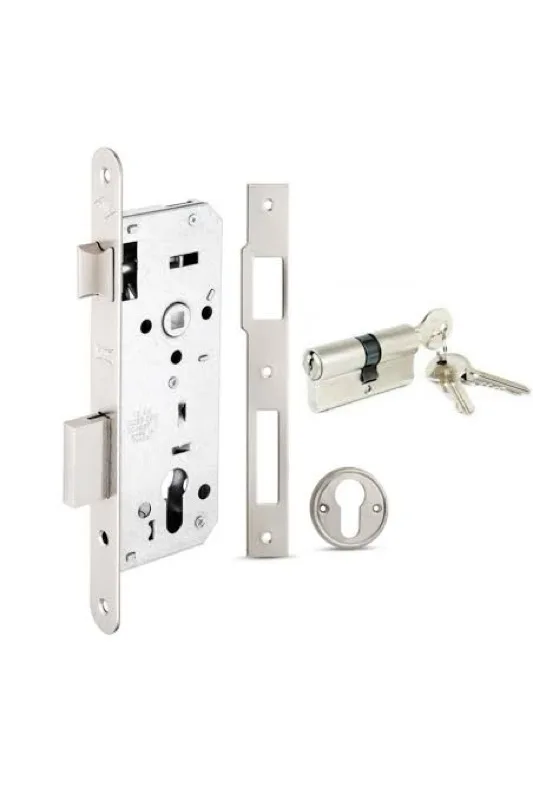 **YMK SİLİNDİRLİ OVAL GÖMME KİLİT (ÇELİK KAPI) 40 MM