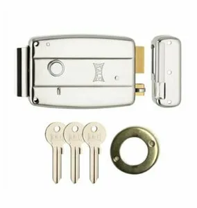 KALE ELEKTRİKLİ TRAJLI KİLİT SABİT SİLİNDİR 52 mm NİKEL