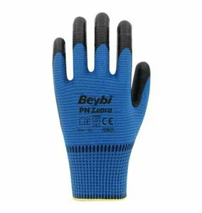BEYBİ MAVİ-SİYAH NİTRİL ELDİVEN PN-ZEBRA NO:9
