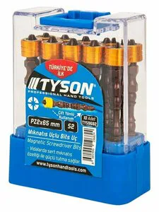 TYSON MIKNATIS UÇLU BİTS UÇ ''PZ2 X 65 MM'' ÇİFT YÖNLÜ
