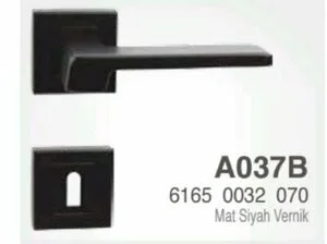 SOFUOĞLU ANKA ROZETLİ MAT-SİYAH YALE KOL