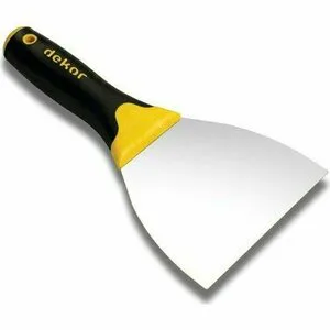 DEKOR PROFESYONEL MACUN ISPATULASI PLASTIK SAPLI PASLANMAZ ÇELIK 8 CM