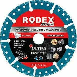 RODEX 115MM VAKUM KAYNAKLI MULTİ ELMAS KESME DİSKİ (10/100)